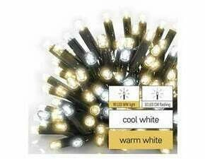 EMOS D2AN01 PROFI-CONN CHAIN 100LED 10M-BLACK IP44  WW/CW FL