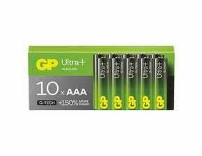 Baterie alkalická GP ULTRA PLUS AAA (LR03) 10PP