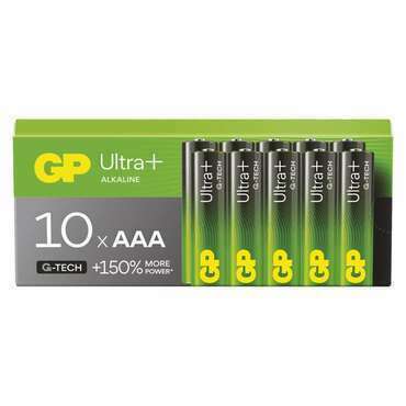 Baterie alkalická GP ULTRA PLUS AAA (LR03) 10PP