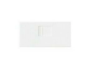 Kryt datové zásuvky SIMON 10000005-230, 1 násobné (mechanismus 1/2), bílá matná