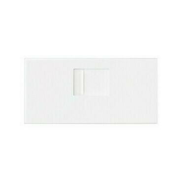 Kryt datové zásuvky SIMON 10000005-230, 1 násobné (mechanismus 1/2), bílá matná