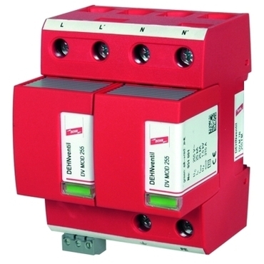 DEHN 951205  Kombinovaný svodič přepětí ventil M pro jednopólové TN systémy, s modulem dálkové s DEH DEHN