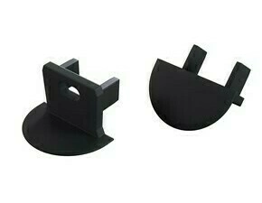 Koncovka profilu GREENLUX EC-PROFIL AXIN BLACK WITH HOLE  (12-1552-00)