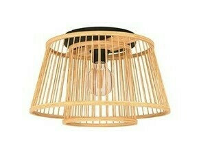 Svítidlo stropní EGLO DL 1 E27 BAMBUS SCHWARZ HYKEHAM