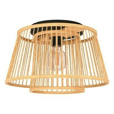Svítidlo stropní EGLO DL 1 E27 BAMBUS SCHWARZ HYKEHAM