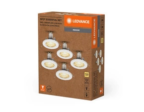 LED bodovka LEDVANCE SPOT ESSENTIAL SET 5X2.6W 827GU10WT