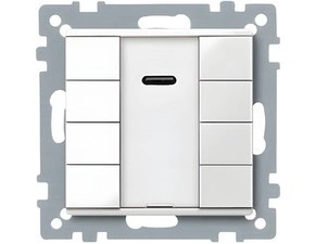 SCHN MTN617519 KNX tlač. panel 4-násobný plus + IČ přijímač, Polar, System M