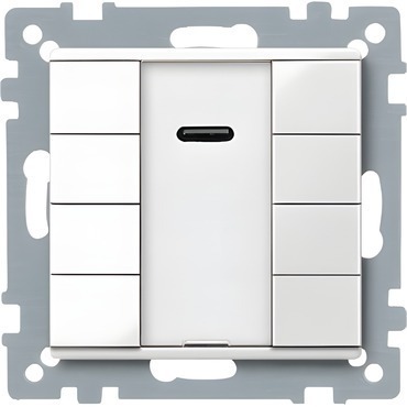 SCHN MTN617519 KNX tlač. panel 4-násobný plus + IČ přijímač, Polar, System M