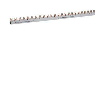 HAG KDN381B Hřebenová přípojnice 3P+k, 16mm2/1m pro 1pól. jisti