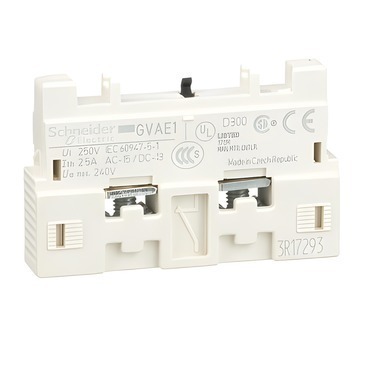 SCHN GVAE1 Čelně mont. blok pomocných kontaktů pro GV2, 1"Z" nebo 1"V"