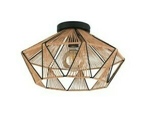 Svítidlo stropní EGLO DL 1 E27 SCHWARZ NATURGARN ADWICKLE