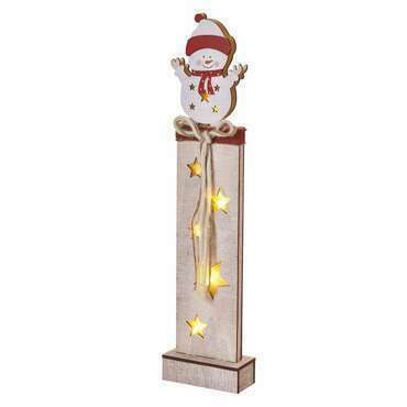 EMOS DCWW12 5LED XMAS WOOD SNOWMEN 2AA T WW