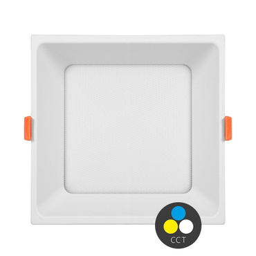 LED svítidlo vestavné ECOPLANET TONY 24W, 3120lm, CCT 3000/4000/6500K, IP20, bílá