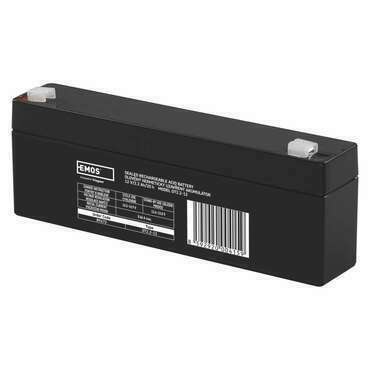 Akumulátor olověný EMOS SLA 12V 2,2AH FAST.4,7 MM B9672