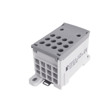EL 1003955 Blok pro rozdělení fází PVB 160-12, 1pól., AL/CU, 160A, 1000V, šedý, na DIN (bal.5)