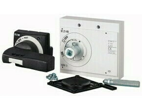 EATON 279394 NZM3-XTVD-0 Ovládací rukojeť s dveřní spojkou, černá/šedá, uzamykatelná, NZM3