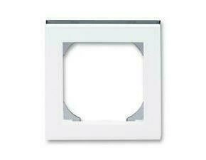 Rámeček jednonásobný ABB Levit 3901H-A05510 62, bílá/kouřová černá, s otvorem 55x55