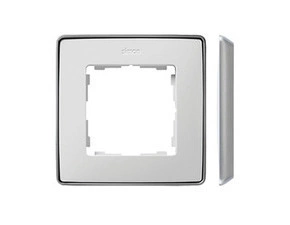 SIMON 82 Detail 8201610-243 rámeček 1 - násobný Detail SELECT-kov, bílá / základna hliník