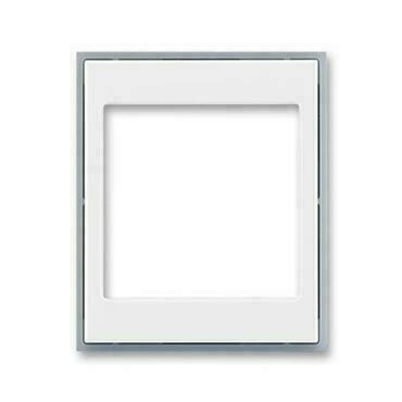 Kryt přístroje ABB Element 5016E-A00070 04, bílá/ledová šedá, osvětlení s LED nebo pro Profil 47