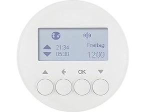 HAG 85745139 KNX RF žaluziové spínací hodiny bezdrátové, Berker R.1/R.3, bílá, lesk