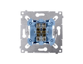 Přepínač křížový SIMON SW7M, (přístroj), řazení 7, 10 A/250 V~, bezšroubové svorky,