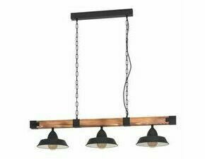 EGLO HL/3 E27 SCHWARZ/BRAUN RUSTIKAL'OLDBURY'