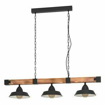 EGLO HL/3 E27 SCHWARZ/BRAUN RUSTIKAL'OLDBURY'