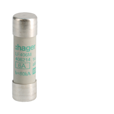 HAG LF406M Pojistka válcová, velikost 14x51, 6A aM, 690V AC