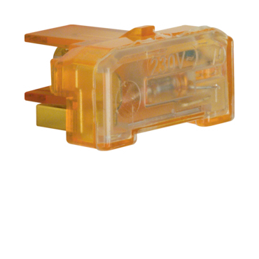 HAG 167504 Doutnavka 0,4 mA, 230 VAC s N-svorkou pro spínače a tlačítka, modul přístroje, oranžová