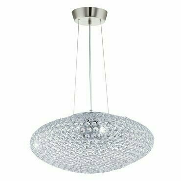 Svítidlo závěsné EGLO HL 3 O540 CHROM KRISTALL CLEMENTE