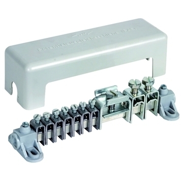 DEHN 563010  Ekvipotenciální přípojnice s krytem 7x 2,5-25mm2, 2x16-95mm2, 1x pásek 30x4mm DEHN DEHN