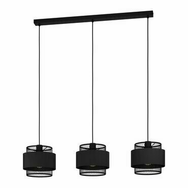 Závěsné svítidlo BAZELY černá 990×230 mm EGLO