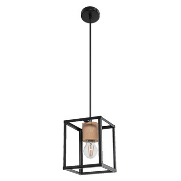 LEDV DECOR NAIROBI PENDANT BK WD E27    LEDV