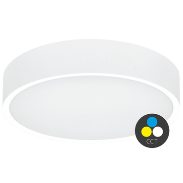 LED svítidlo stropní ECOPLANET 15W, CCT, 1650lm, IP65, bílá