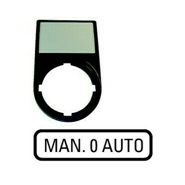 EATON 216501 M22S-ST-GB12 Nosiče štítků-komplety, 30x50mm, oblé, černé MAN. 0 AUTO