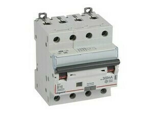 Chránič kombinovaný LEGRAND 411229 DX3 KOMB. 4P B16 300MA A 6KA