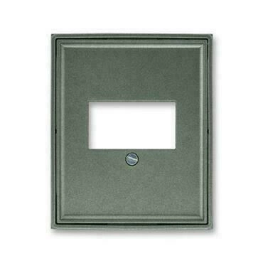 Kryt zásuvky ABB Time 5014E-A00040 34, antracitová, komunikační (HDMI, USB, VGA, USB nab.)