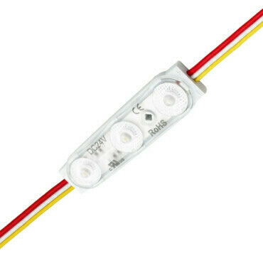 LED modul MC LED 3x SMD3030, 1,08W, 24V, 95 lm, 2700K-6500K, vyzařovací úhel 170°, IP65