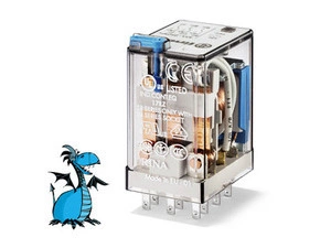 FINDER 55.33.9.024.5010 Relé prům.min., DIN, 3P/10A, 24V DC, MA, Au RP 0,04kč/ks