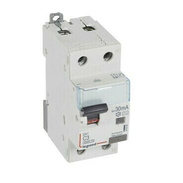 Chránič kombinovaný LEGRAND 411008 DX3 KOMB. 1+N C3 30MA AC 6KA