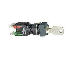 SCHN XB6CGH5B Otočný ovládač a ovládač se zámkem - 3 polohy, 1 Z + 1 V - klíč