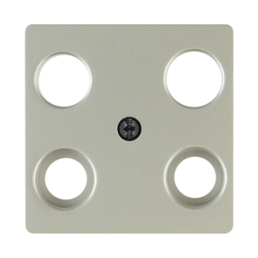 HAG 148304 Centrální díl pro 4 anténní zásuvky, z toho 2x F-konektor, systém střed. dílů, ušlecht. o