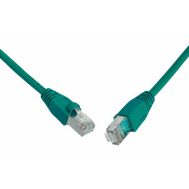 Patch kabel SOLARIX C5E-315GR-10 mB, CAT5E, SFTP, PVC, snag-proof, 10 m, zelená