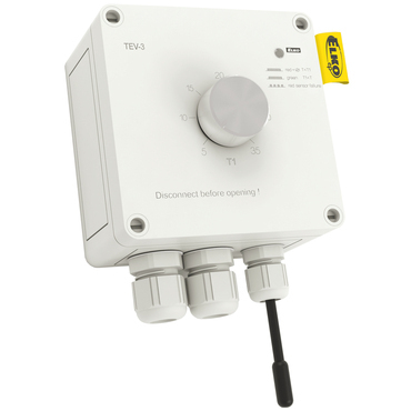 ELKO 2926 TEV-3 Jednoúrovňový termostaty s rozsahem -20 až + 35°C ve zvýšeném krytí RP 0,274kč/ks