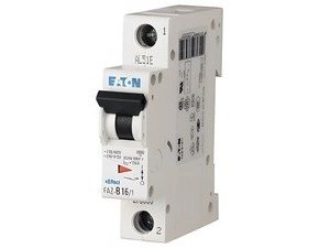 Jistič jednopólový EATON 278544 FAZ-C0,5/1 FAZ, char C, 1-pólový, In=0,5A, Icu=15kA (ČSN EN 60947-2)