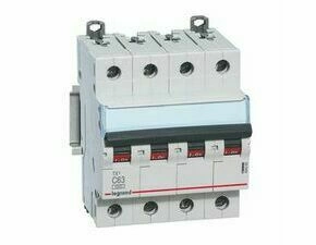 Jistič čtyřpolový LEGRAND 404262 TX3 4P C63 10000A