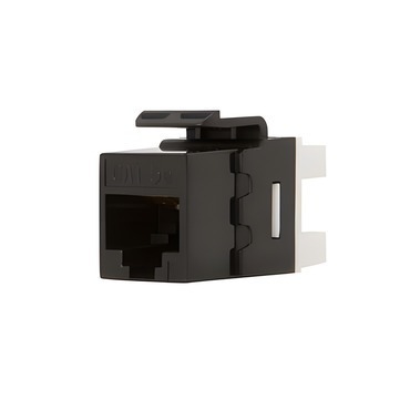 Keystone datový WIREX WKE-5-U-T-BL, CAT5E, UTP, RJ45, černá, narážecí