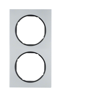 HAG 10122284 Rámeček 2-násobný, Berker R.3, alu/černá