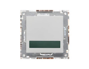 LED osvětlení signalizační SIMON 55 TESS3.01/143, 230 V, zelené světlo, hliníková matná