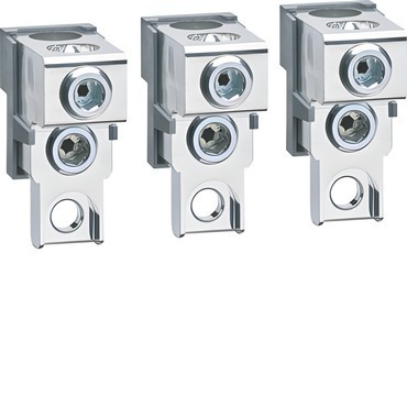 HAG HYT007H Blokové svorky P250, vystupující, Cu/Al 2x 35 - 120 mm2, 3-pól.